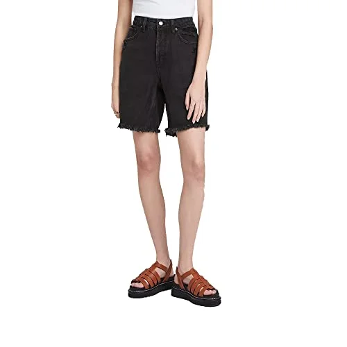High-Rise Corduroy Mini Skirt — wide leg bermuda jean shorts (as1
