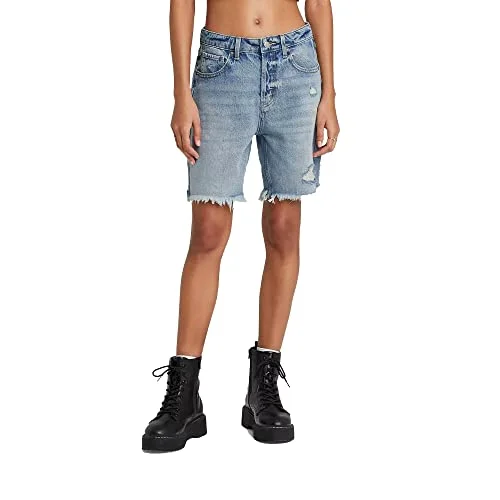 High-Rise Corduroy Mini Skirt — wide leg bermuda jean shorts size (mediu