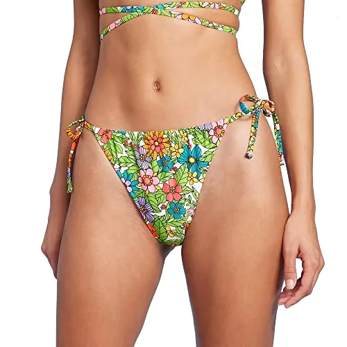 Side-Tie Bikini Bottom — ultra (floral print