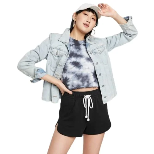 High-Rise Corduroy Mini Skirt — dolphin shorts (black